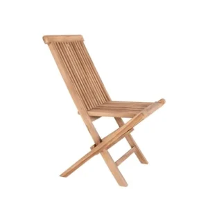 HOUSE NORDIC Lot De 2 Chaises De Jardin En Teck Bois Clair grande qualité 16