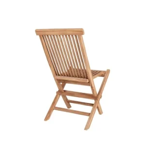 HOUSE NORDIC Lot De 2 Chaises De Jardin En Teck Bois Clair grande qualité 18