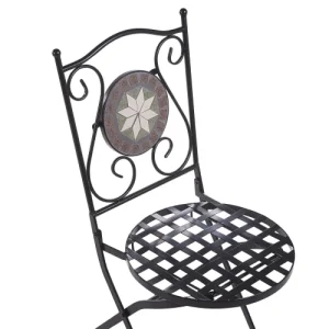 marque pas cher en ligne Beliani Lot De 2 Chaises De Jardin Noires 18