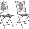 Beliani Lot De 2 Chaises De Jardin Noires Top ventes 17