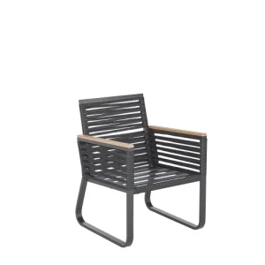 en ligne vente Beliani Lot De 2 Chaises De Jardin Noires 12