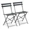 france Alice’s Garden Lot De 2 Chaises De Jardin Pliables En Acier Anthracite 20