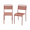 Alice’s Garden Lot De 2 Chaises De Jardin, Terracotta marque pas cher 22