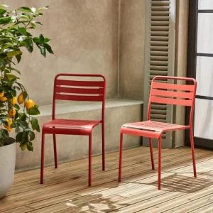 Alice’s Garden Lot De 2 Chaises De Jardin, Terracotta marque pas cher 14