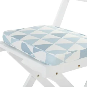 Vente Beliani Lot De 2 Coussins Bleu Et Blanc Pour Chaises 29×38 12