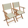 Meilleur Service Alice’s Garden Lot De 2 Fauteuils De Jardin En Bois Gris 16