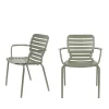 Zuiver Lot De 2 Fauteuils De Jardin En Métal Vert De Gris offre spéciale 22