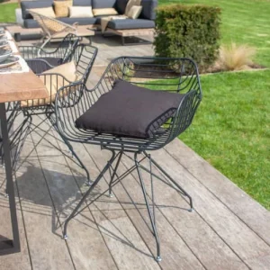 grand choix Now’s Home Lot De 2 Fauteuils De Table Outdoor En Métal H76cm 10