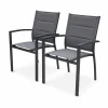 Alice’s Garden Lot De 2 Fauteuils En Aluminium Anthracite Et Gris Foncé magasins pas chers 17