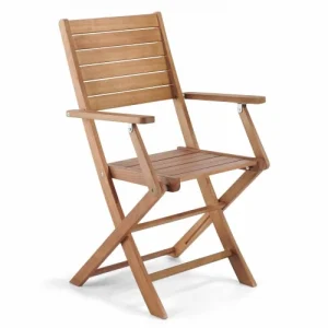 Oviala Lot De 2 Fauteuils En Bois D’eucalyptus dernière tendance 8