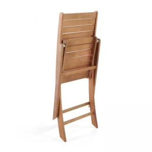 Oviala Lot De 2 Fauteuils En Bois D’eucalyptus dernière tendance 12