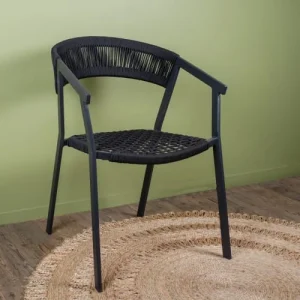 Nouvelle tendance Now’s Home Lot De 2 Fauteuils En Cordelette Noire 10