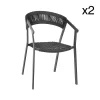 Nouvelle tendance Now’s Home Lot De 2 Fauteuils En Cordelette Noire 20