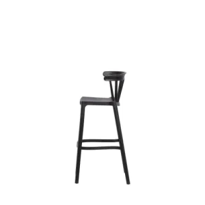 WOOOD Lot De 2 Tabourets Indoor Et Outdoor En Plastique Noir bas prix 16