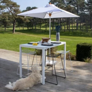 Now’s Home Lot De 2 Tabourets Outdoor En Métal Blanc H81,5cm vente à bas prix 12