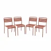 prix de gros Alice’s Garden Lot De 4 Chaises De Jardin, Terracotta 22