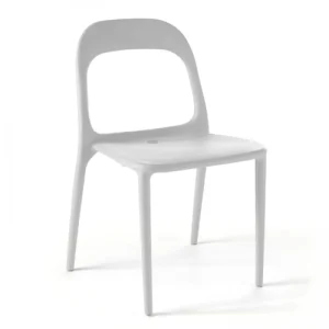 Oviala Lot De 4 Chaises En Plastique Blanc qualité d’originales 10