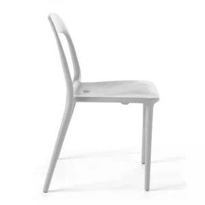 Oviala Lot De 4 Chaises En Plastique Blanc qualité d’originales 14