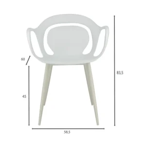 Now’s Home Lot De 4 Fauteuils De Table Blanc Mat excellent qulity 18