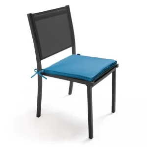 grossiste en ligne Oviala Lot De 4 Galettes De Chaise Polyester Bleu Pacific 40x40x3 Cm 10