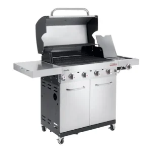 prix le plus bas Char-Broil Pack Barbecue à Gaz 4 Brûleurs Inox Gris Avec Tournebroche Et Plancha 9