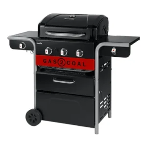 aux meilleurs prix Char-Broil Pack Barbecue Hybride En Acier émaillé Noir Avec Plancha 11