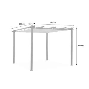 Alice’s Garden Pergola Aluminium 3×3 commentaire favorable 18