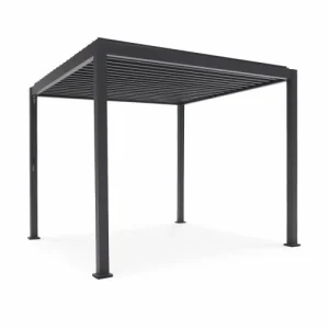 offre spéciale Alice’s Garden Pergola Bioclimatique Gris Anthracite 300x300cm 10