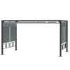 Top ventes OUTSUNNY Pergola Rétractable Alu. Acier époxy Noir Double Toile Polyester Gris 20