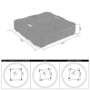 Alice’s Garden Pied Pour Parasol Déporté Remplissable 100l En Plastique Noir aux meilleurs prix 13