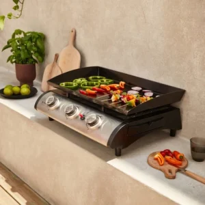 soldes en ligne Alice’s Garden Plancha Au Gaz 3 Feux Porthos 3 Brûleurs 75 Kw 12