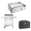 Planet Plancha électrique En Inox Chef 55 Cm Avec Chariot Fermé + Housse prix le plus bas 11