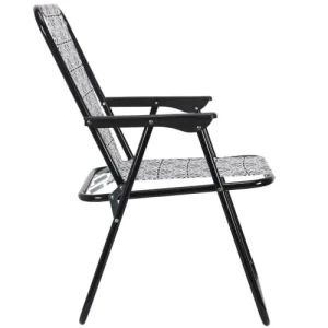 magasin pour The Home Deco Factory Set De 2 Chaises De Jardin Pliantes An Acier Et Tissu Patio 10