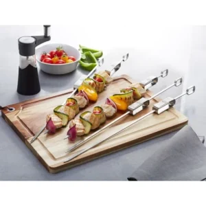 GEFU Set De 5 Piques à Brochettes Barbecue En Acier Inoxydable Argent Livraison internationale 6