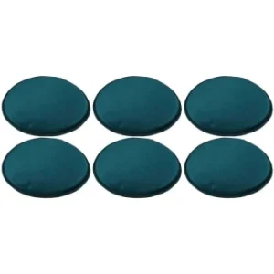 à prix d'occasion The Home Deco Factory Set De 6 Galettes De Chaises En Velours 34 Cm Bleu Canard 10