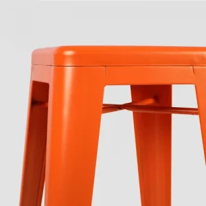 nouvelle saison Oviala Tabouret De Bar En Métal Orange Mat 14