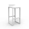 Vondom Tabouret De Bar Wall Street Plastique Blanc 42x86x42 Cm jusqu'à 20