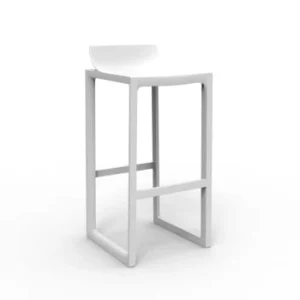 Vondom Tabouret De Bar Wall Street Plastique Blanc 42x86x42 Cm jusqu'à 18