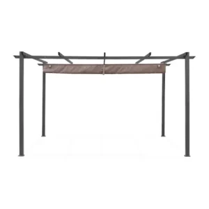 achetez Alice’s Garden Tente De Jardin, Pergola Aluminium 3x4m Taupe 14